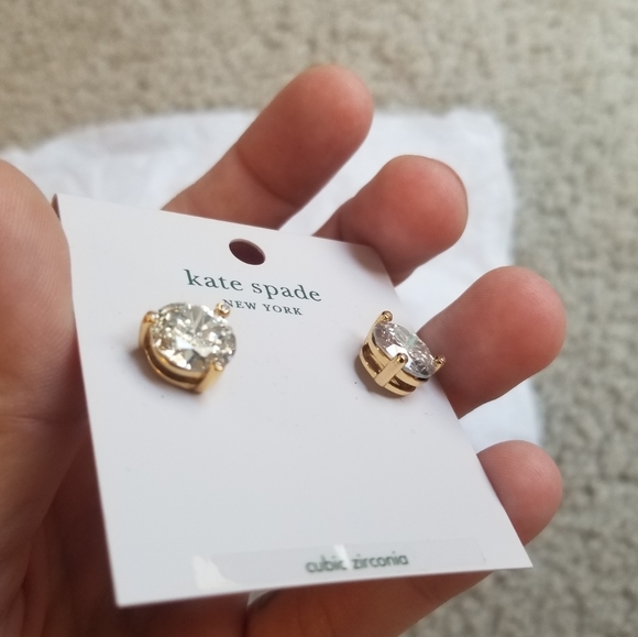 NWT Kate Spade cubic zirconia earrings - Picture 2 of 5